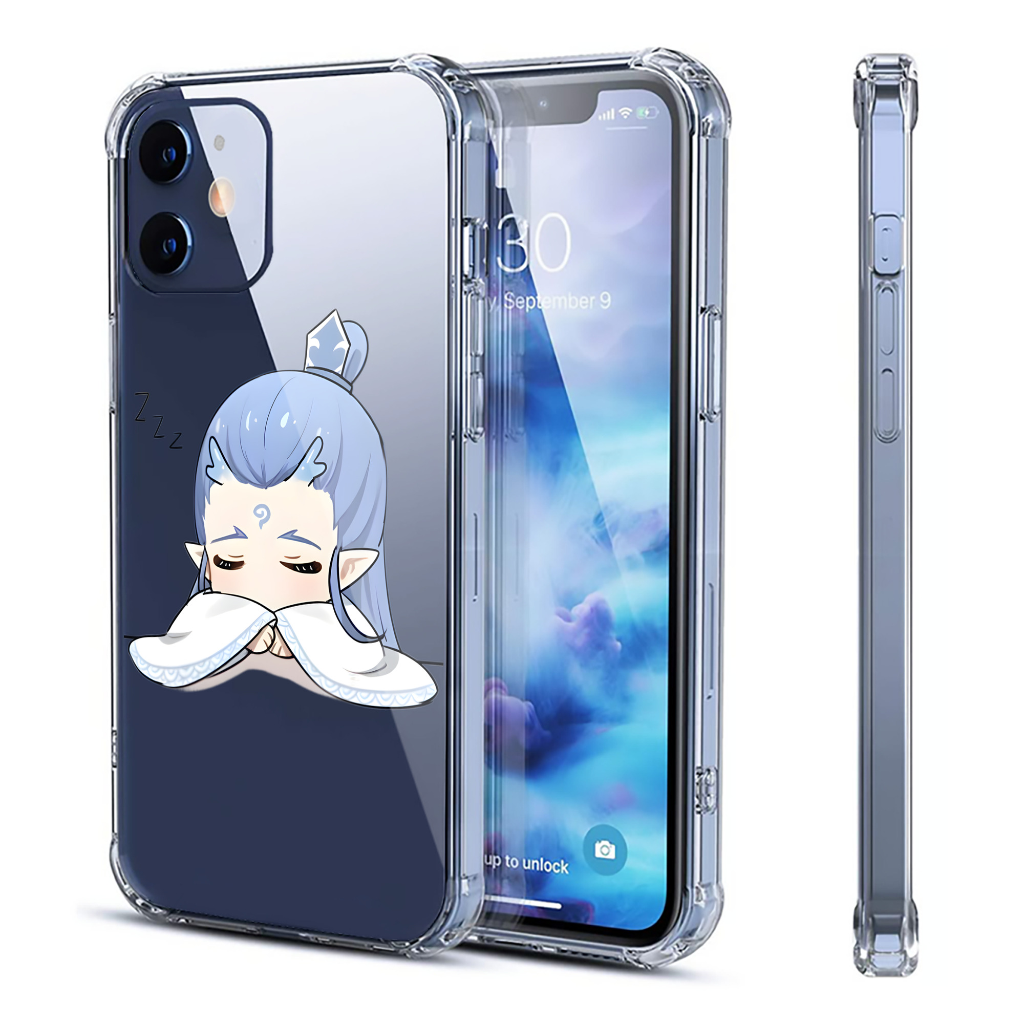 （画像用） Ne Zha 2 ナタ 魔童の大暴れ 【iPhone 12シリーズ対応】透明スマホケース（クリアソフトケース）
